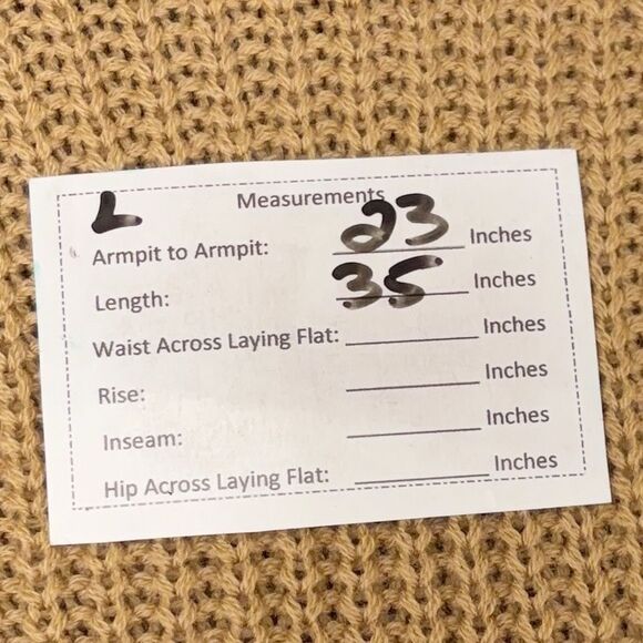 Fortune + Ivy Tan Black Cream Colorblock Open Cardigan Size Large - Picture 9 of 10